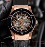 Best Quality Copy Hublot Classic Fusion Skeleton Rose Gold Watches